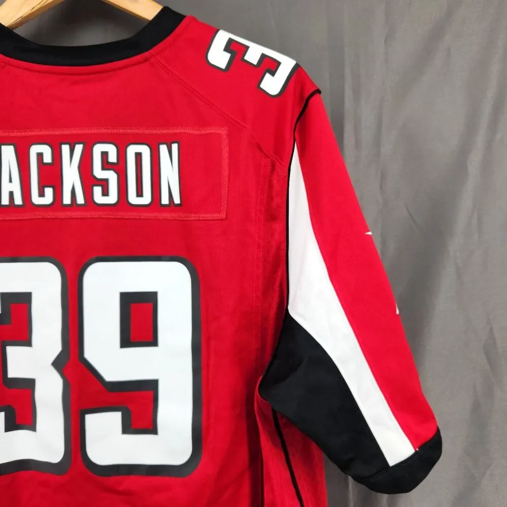 Atlanta Falcons Jersey Mens Large Red NFL Football Nike On Field Steven Jackson